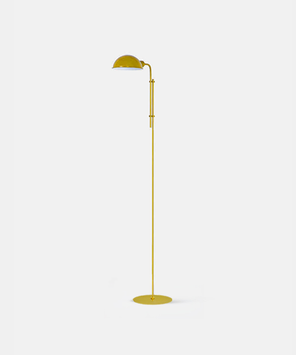 100427. Floor Lamp Mustard